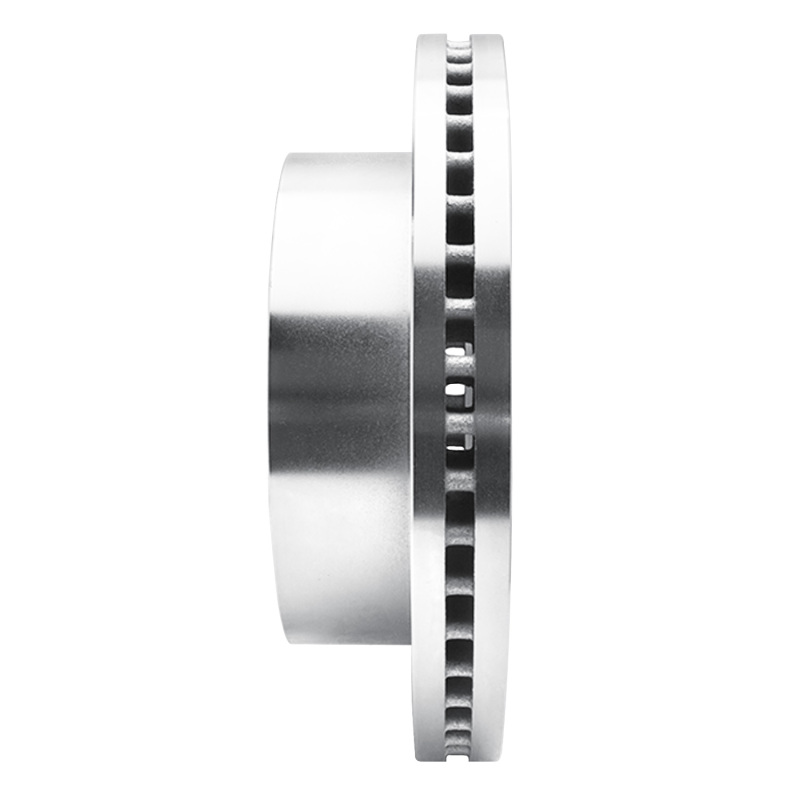 Chevrolet Silverado 2500 HD Brake Rotor (1) - Front Left - R1 Concepts - Drilled & Slotted - Silver - `11-`25